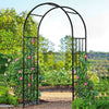 7.2 Ft. Black Metal Garden Decoration Climbing Plants Arch