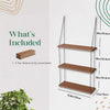 3-Tier Wooden Floating Shelf for Boho Decor