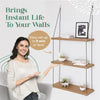 3-Tier Wooden Floating Shelf for Boho Decor