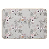 Modern Boho Watercolor And Ink Floral Bohemian  Slip-Resistant Bath Mat