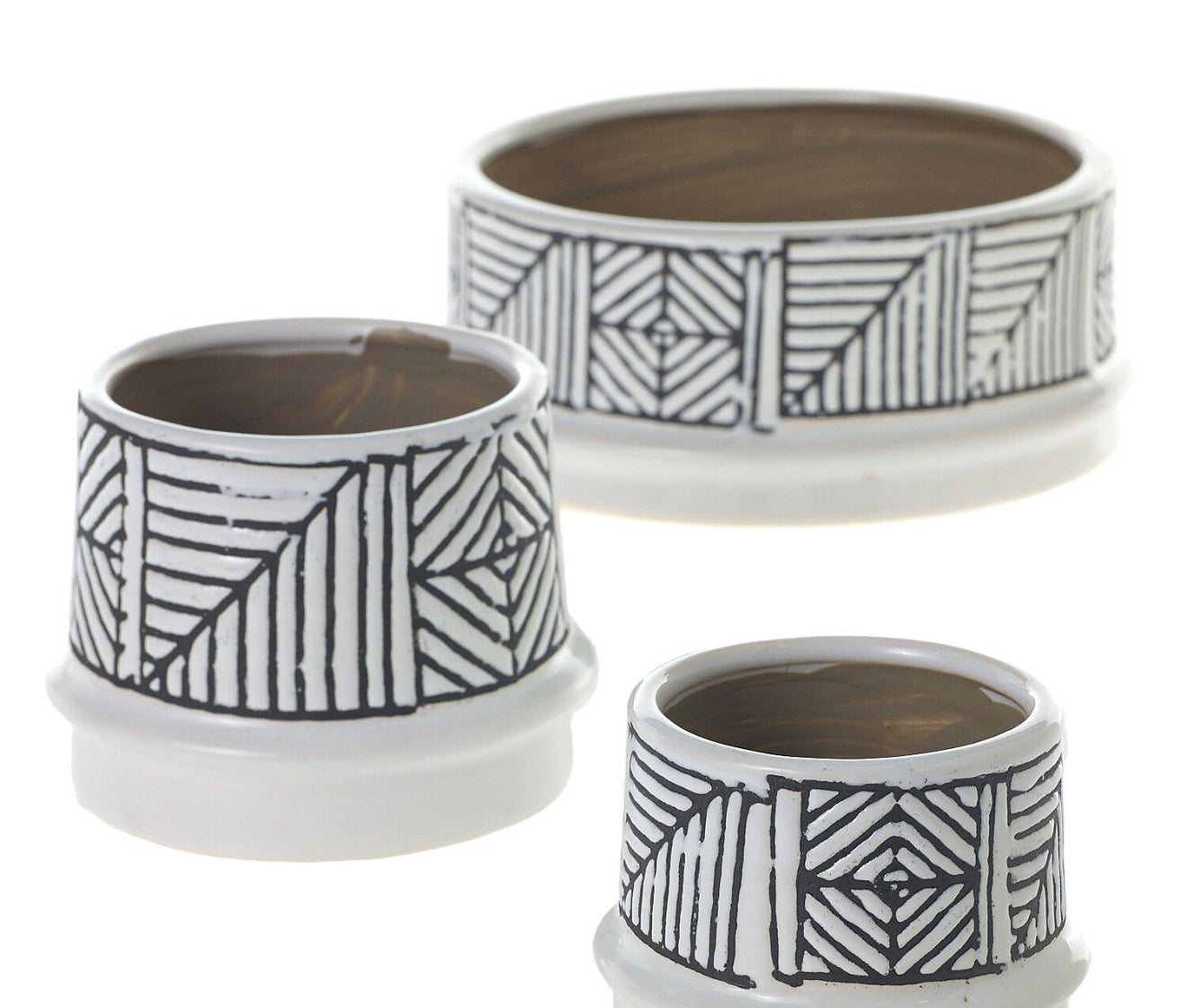 4” Safaa Pot, Striking Hand-Etched Tribal Pattern