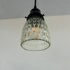 Clear Pebbled Texture Vintage Glass Pendant