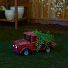 RUSTIC RED TRUCK PLANTER W/ SOLAR LIGHTS