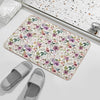 Boho Floral, Watercolor Floral, Boho Decor  Toxin-Free Bath Mat