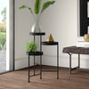 Modern Black Metal 3-Tier Flower Pot Plant Stand