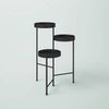 Modern Black Metal 3-Tier Flower Pot Plant Stand