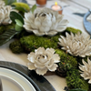 Ceramic Flower Wall Art Succulent Blue 12: Succulent Light Blue