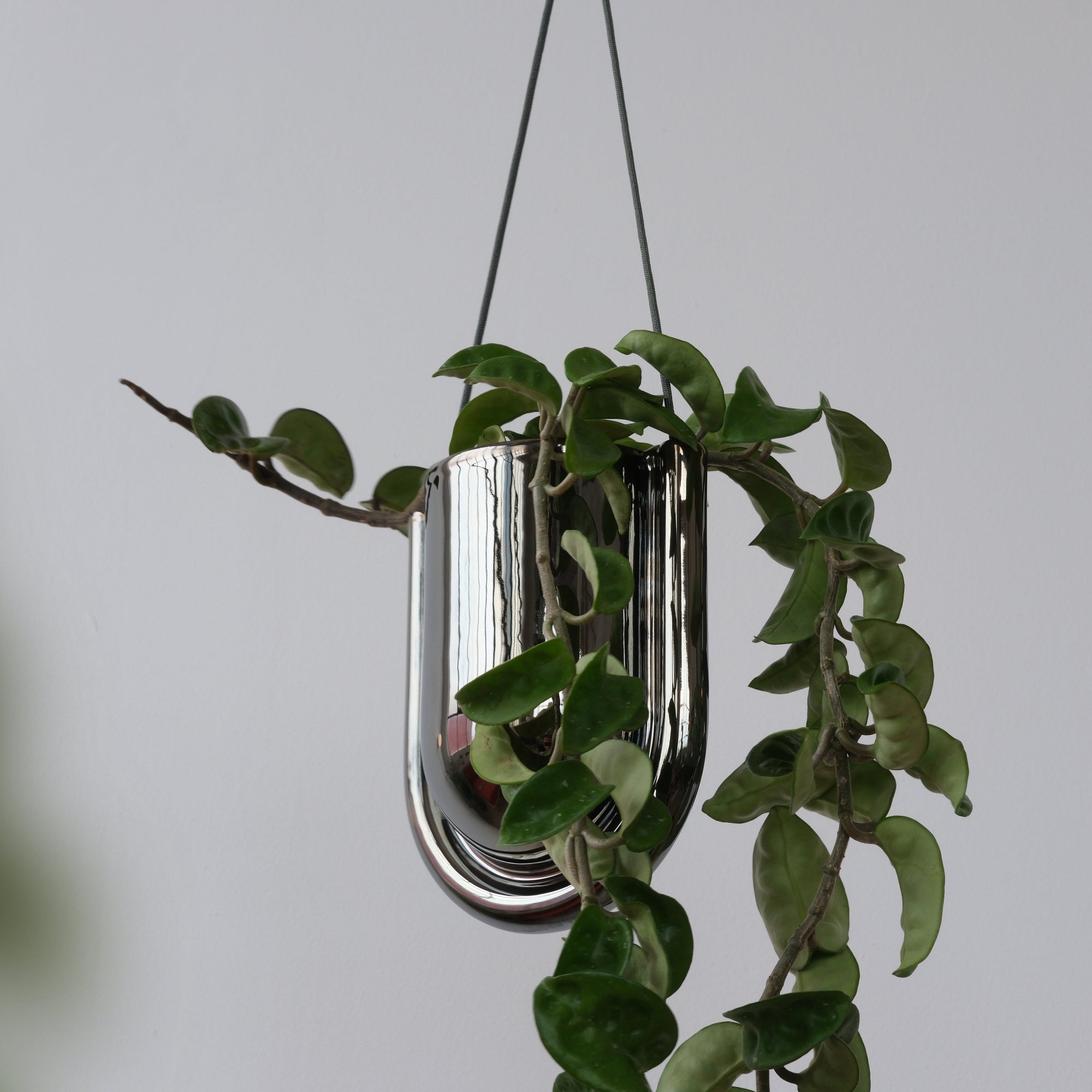 Portico Planter - Chrome Hanging Planter