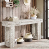 Modern Farmhouse 63-inch  Plant Stand in Rustic White Wood Finish