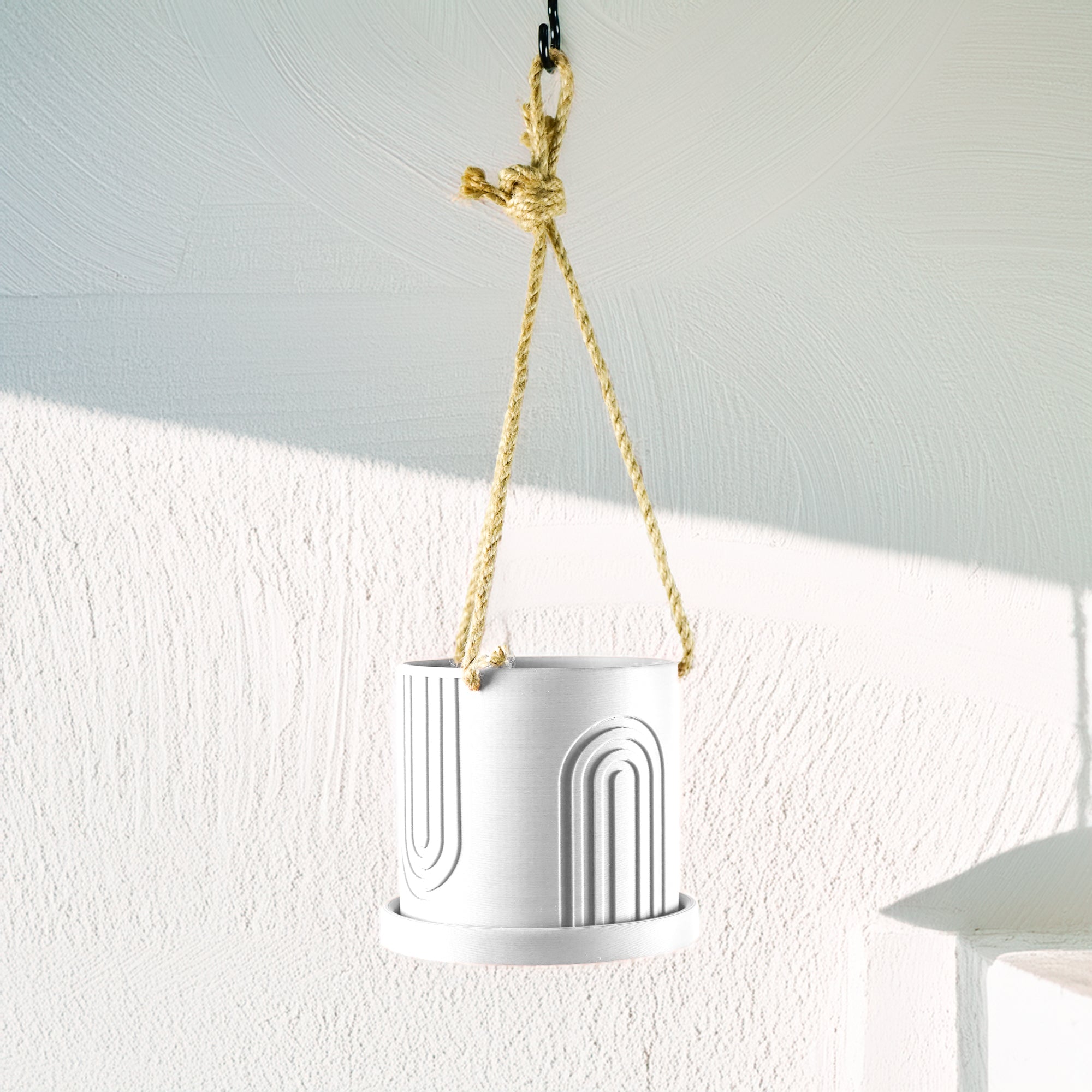 Indoor Handing Planter with Rainbow Design (Available in Multiple Sizes & Colors)