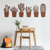 Cactus Succulent Plant Metal Wall Art