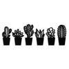Cactus Succulent Plant Metal Wall Art