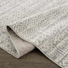 Light Gray Washable Boho Rug