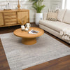 Light Gray Washable Boho Rug