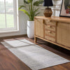 Light Gray Washable Boho Rug