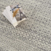 Light Gray Washable Boho Rug