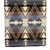 Yachana Collection - Handwoven Reversible Chevron Gray Brown Red & Cream Alpaca Throw From Ecuador