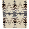 Yachana Collection - Handwoven Reversible Chevron Gray Brown Red & Cream Alpaca Throw From Ecuador