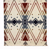 Yachana Collection - Handwoven Reversible Chevron Red Blue Peach & Brown Alpaca Throw Blanket From Ecuador