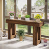 Modern Farmhouse 63-inch Long Narrow Plant Stand Wood Finish