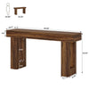 Modern Farmhouse 63-inch Long Narrow Plant Stand Wood Finish