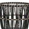 Bamboo Tripod Base Planters 11' & 15"- Black
