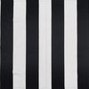 Oversized Black and White Striped Cotton Outdoor Rug – Reversible Farmhouse Porch Mat for Indoor & Outdoor Use, 27.5” x 43”