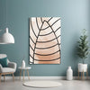 Lines of Leaf Glass Wall Art