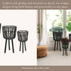 Bamboo Tripod Base Planters 11' & 15"- Black