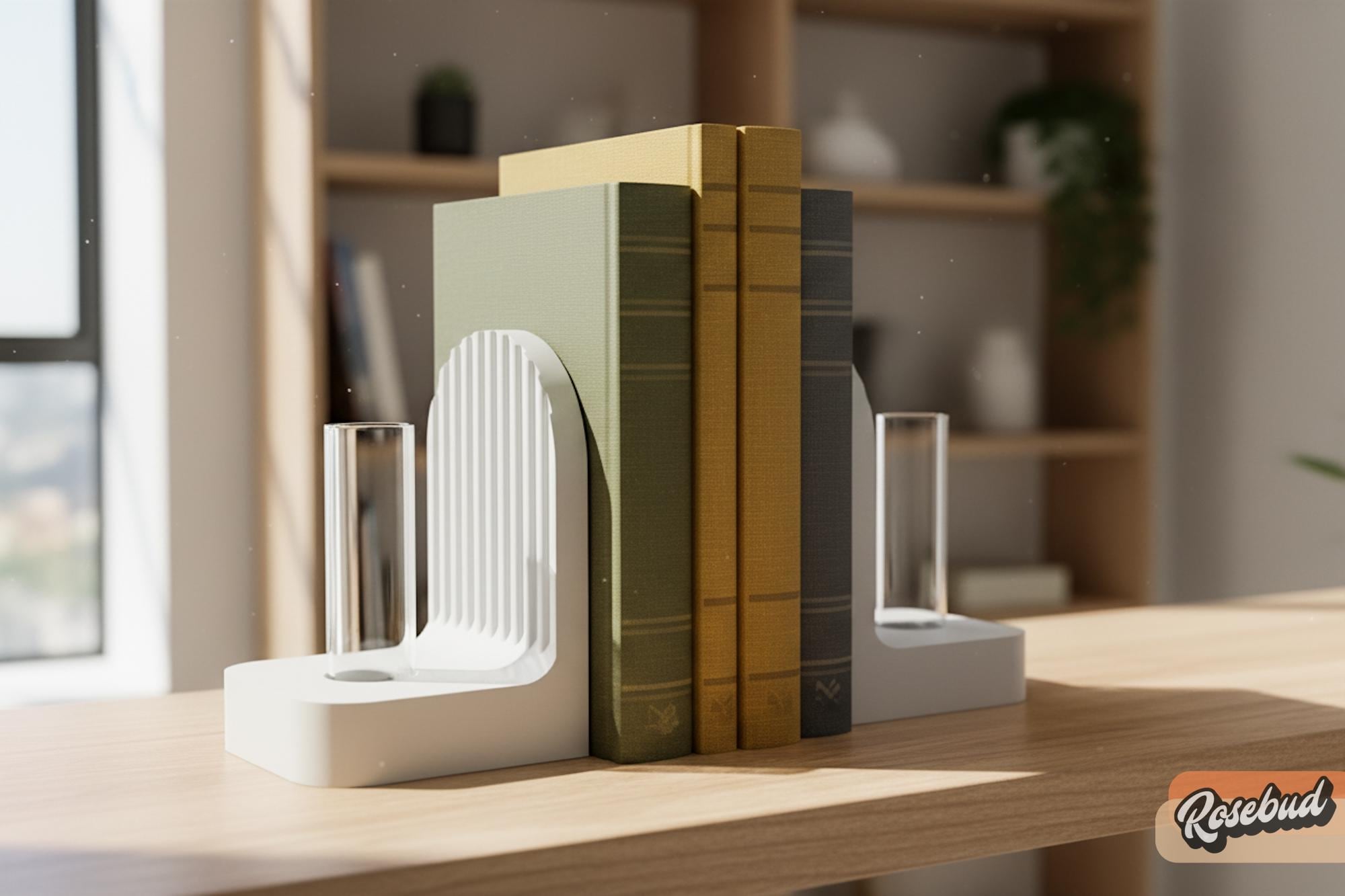 Ribbed Modern Bookend Propagation Station