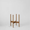 Rounded Hardwood Plant Stand
