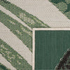 Waterproof Outdoor Rug Ostende Palm Leaf Design - Beige Green
