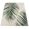 Waterproof Outdoor Rug Ostende Palm Leaf Design - Beige Green