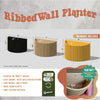 Stylish Ribbed Wall Planter