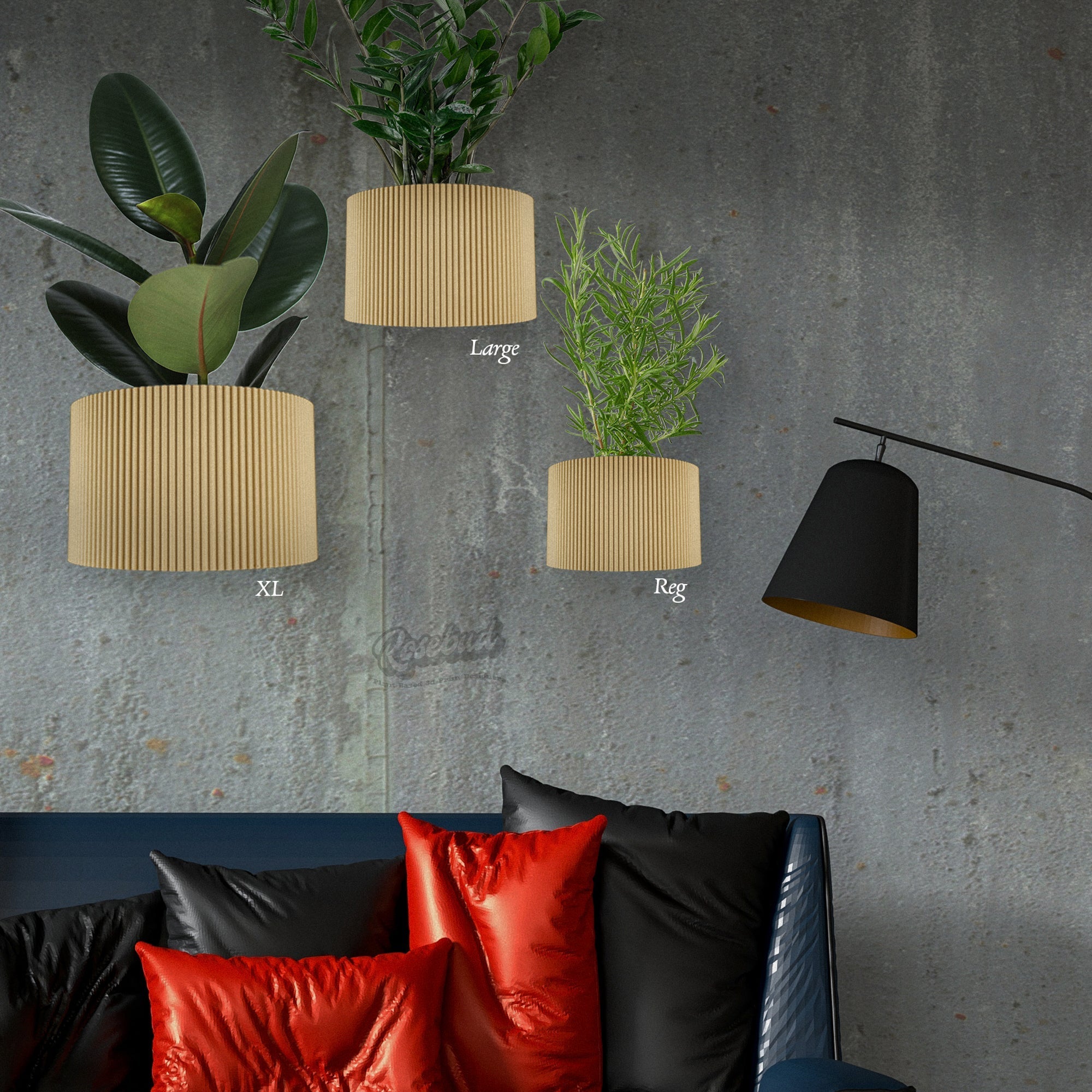 Stylish Ribbed Wall Planter