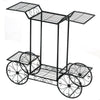 6-Tier Garden Cart Flower Rack Display Decor Pot Plant Holder