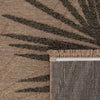 Indoor or Outdoor Rug Cologne with Modern Leaf Design in Beige