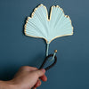 Decorative Leaves Iron Hooks Tropic Plant Wall Mounted