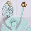Decorative Leaves Iron Hooks Tropic Plant Wall Mounted