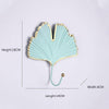 Decorative Leaves Iron Hooks Tropic Plant Wall Mounted