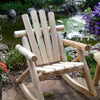 Rustic Outdoor Log Rocking Chair
