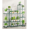 Wrought Iron Plant Stand with Wheels (Green or White)